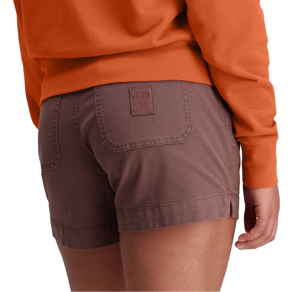 Topo Designs Dirt Shorts Women’s Hiking Casual Versatile - L - Peppercorn Brown - Picture 3 of 12